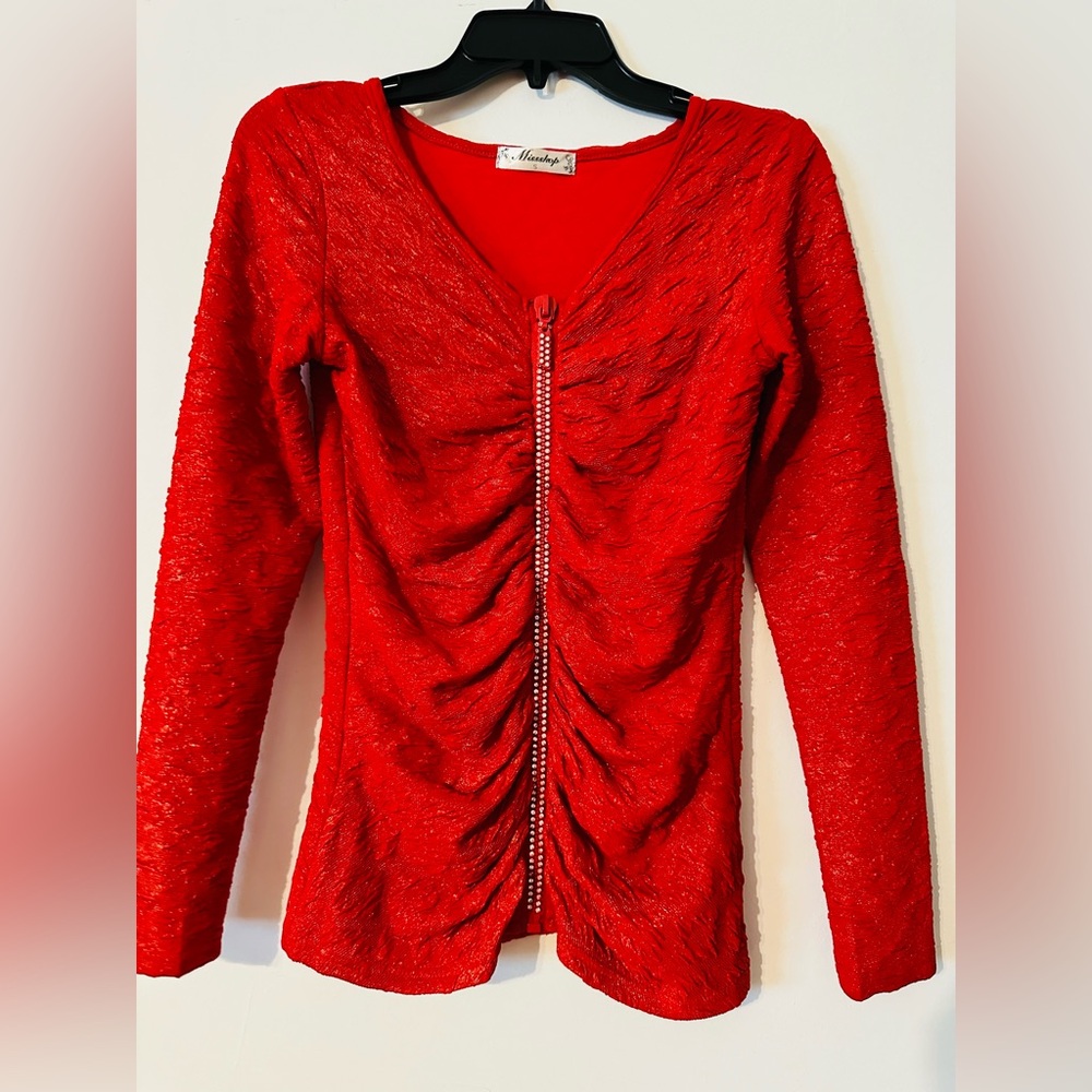 Red blouse size S new